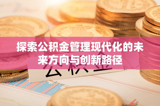古田探索公积金管理现代化的未来方向与创新路径