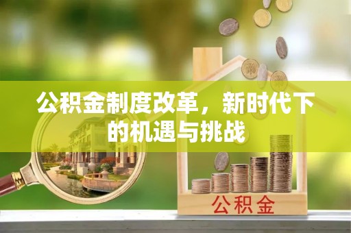 古田公积金制度改革，新时代下的机遇与挑战