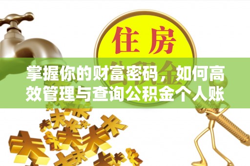 古田掌握你的财富密码，如何高效管理与查询公积金个人账户信息